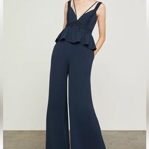 BCBG MAXAZRIA Wide Leg Peplum Jumpsuit size S! Brand new with tags!